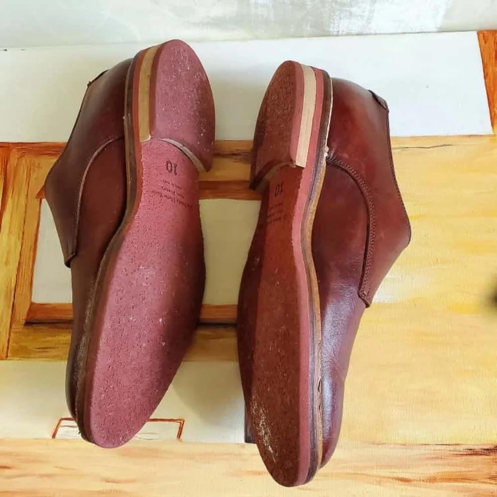 To Boot New York Monk Strap Brown Leather Oxford Men Shoes Size 10
